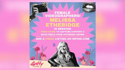 Melissa Etheridge looking for female videographers, will headline Women Who Rock benefit