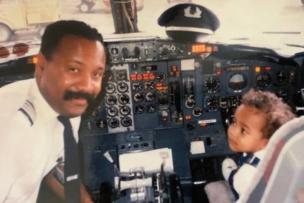 Family affair in the air: Southwest pilot, son recreate cockpit photo 29 years later