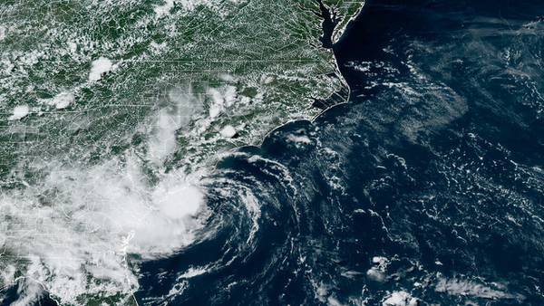 Tropical Storm Danny makes landfall in South Carolina